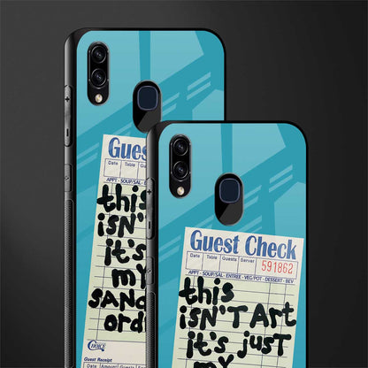 sandwich order glass case for samsung galaxy a20 image-2