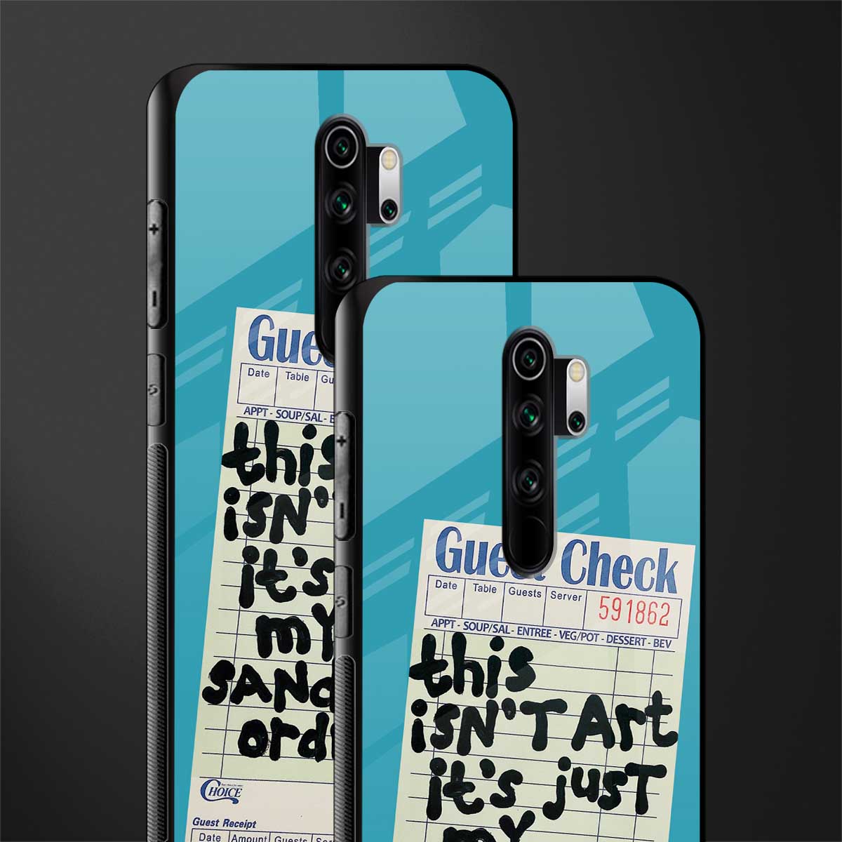sandwich order glass case for redmi note 8 pro image-2