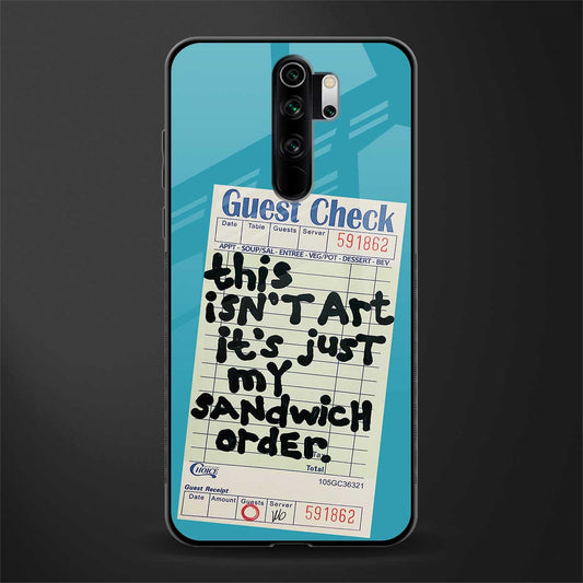 sandwich order glass case for redmi note 8 pro image