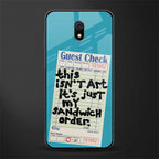 sandwich order glass case for redmi 8a image