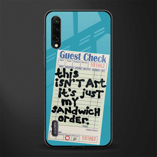 sandwich order glass case for mi a3 redmi a3 image