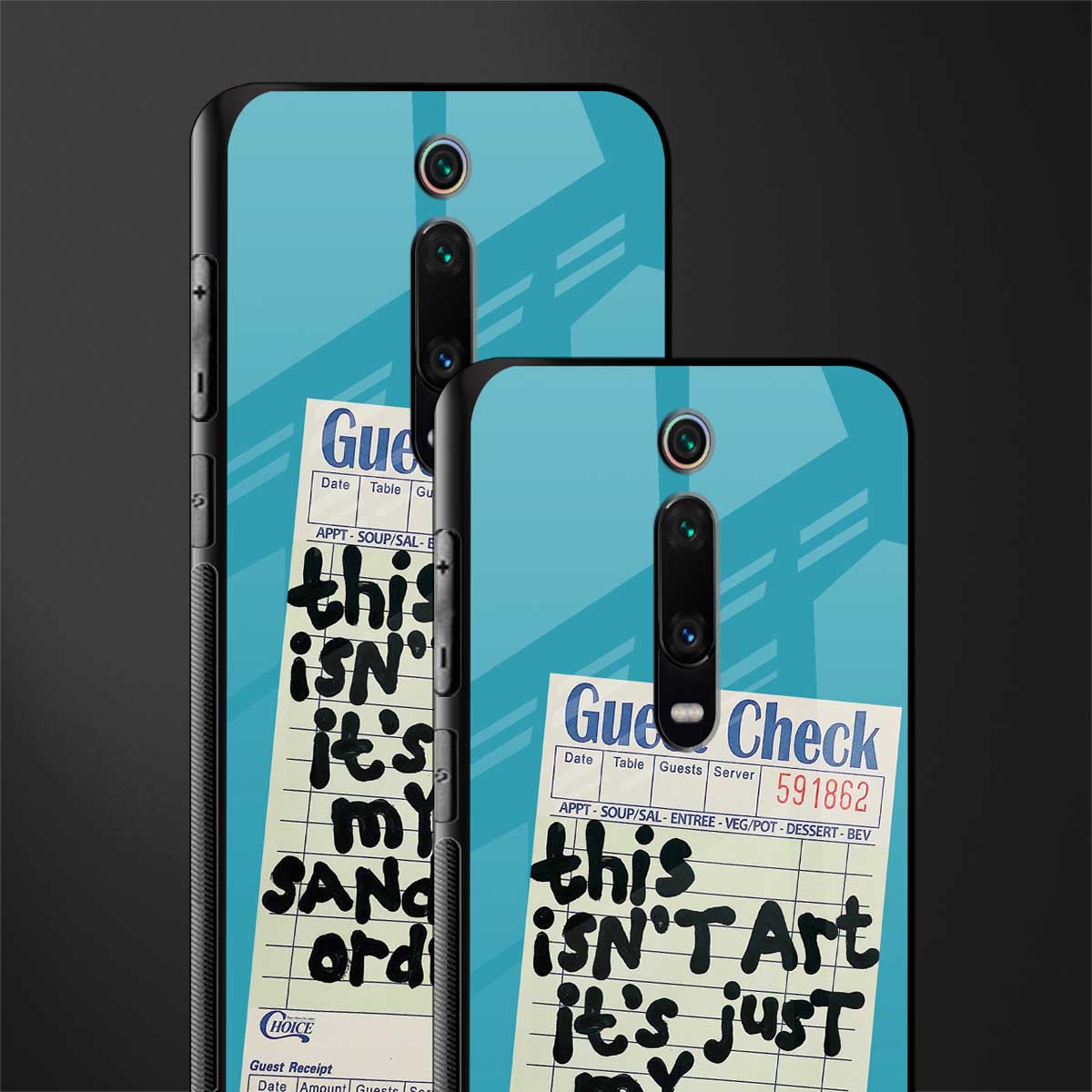 sandwich order glass case for redmi k20 image-2