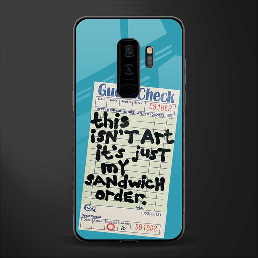 sandwich order glass case for samsung galaxy s9 plus image