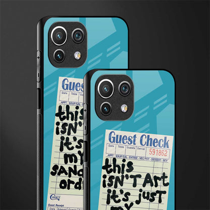 sandwich order glass case for mi 11 lite image-2