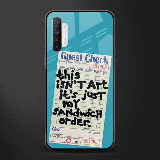 sandwich order glass case for realme x2 image