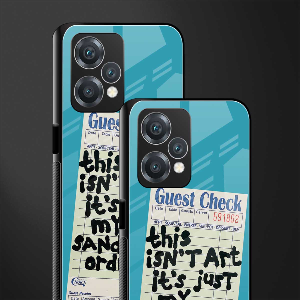 sandwich order back phone cover | glass case for realme 9 pro 5g