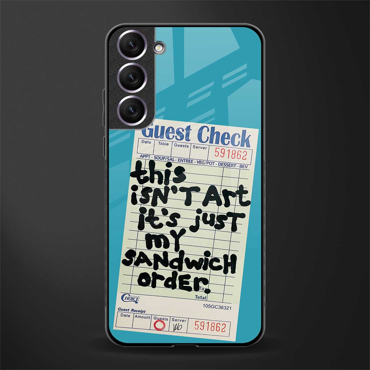 sandwich order glass case for samsung galaxy s21 image