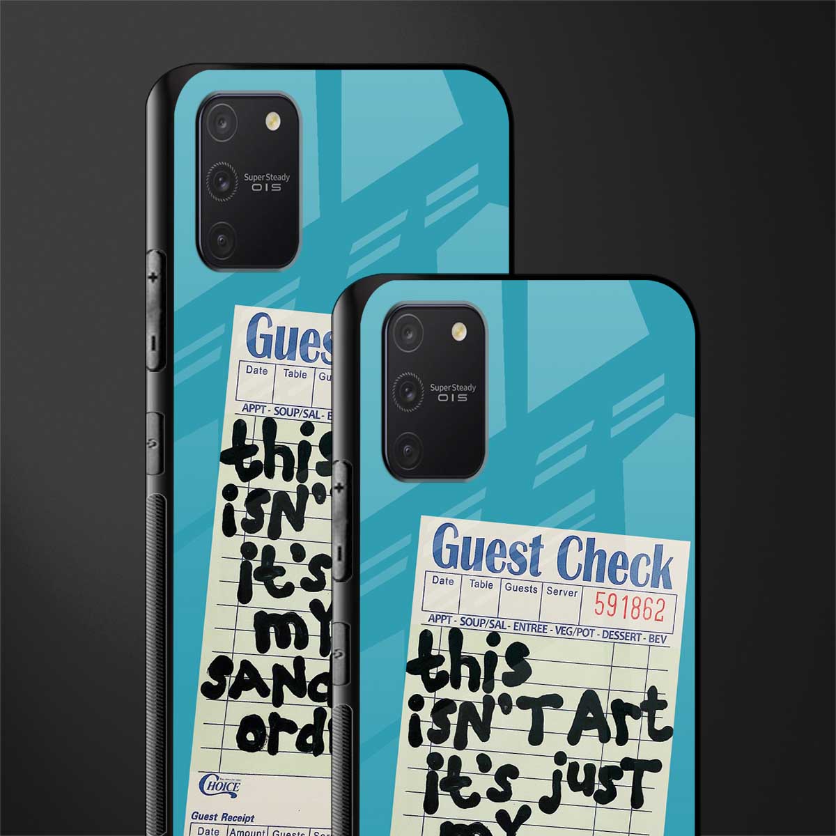 sandwich order glass case for samsung galaxy a91 image-2