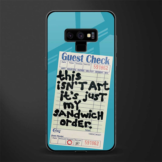sandwich order glass case for samsung galaxy note 9 image