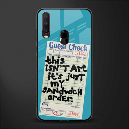 sandwich order glass case for vivo y15 image