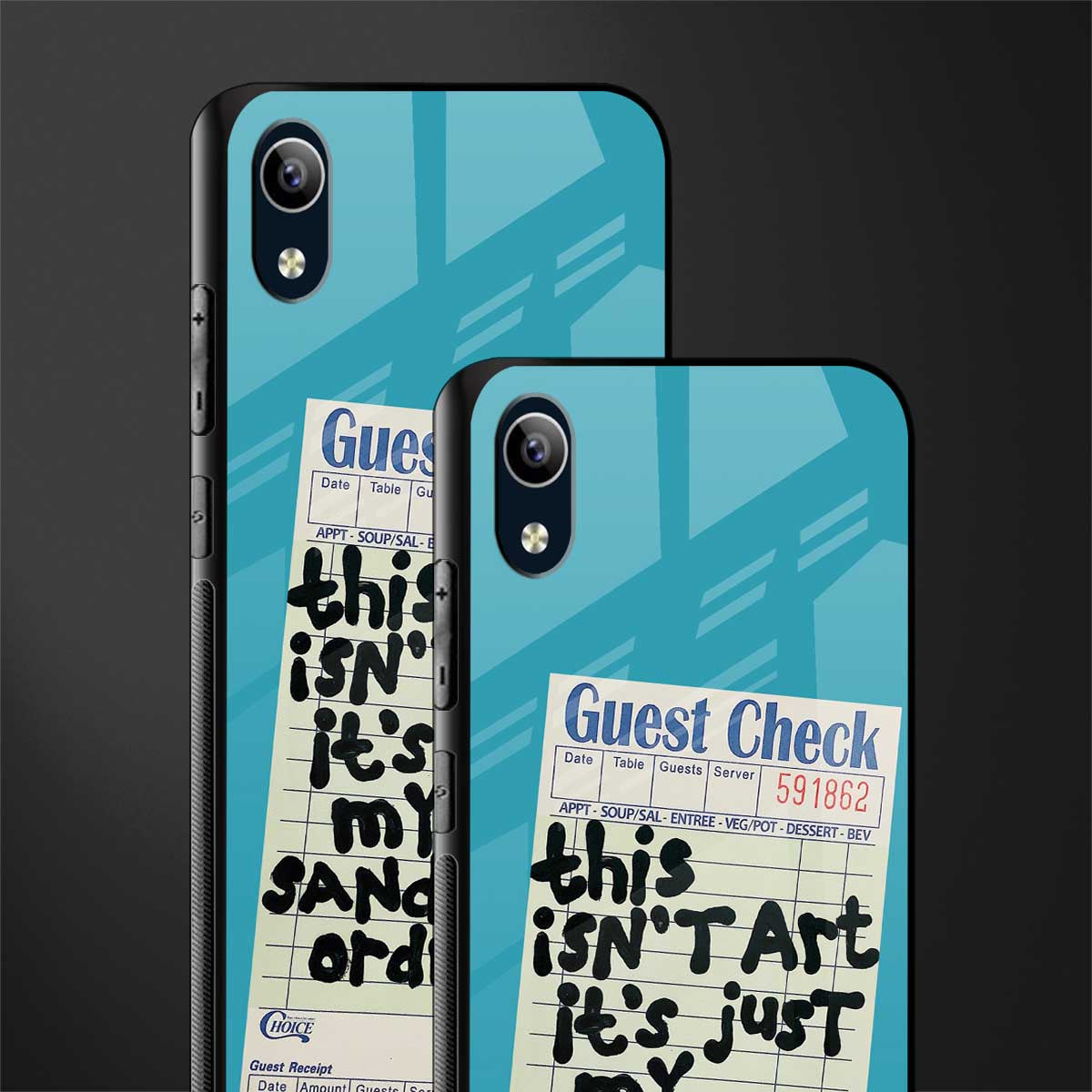 sandwich order glass case for vivo y1s without fingerprint image-2