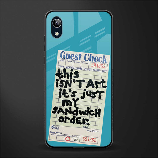 sandwich order glass case for vivo y90 image