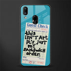 sandwich order glass case for vivo y91 image