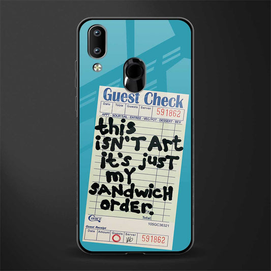 sandwich order glass case for vivo y91 image