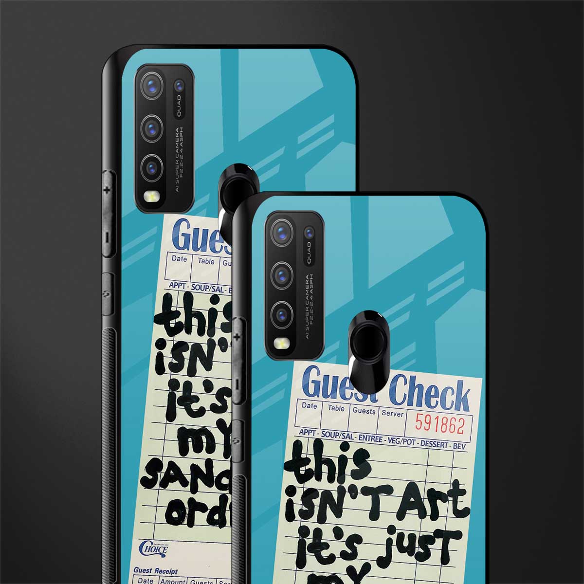 sandwich order glass case for vivo y50 image-2