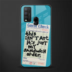 sandwich order glass case for vivo y50 image