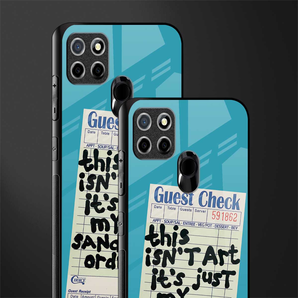 sandwich order glass case for realme narzo 20 image-2