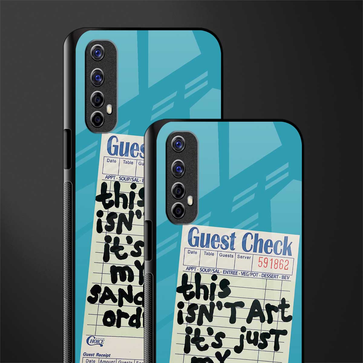 sandwich order glass case for realme 7 image-2
