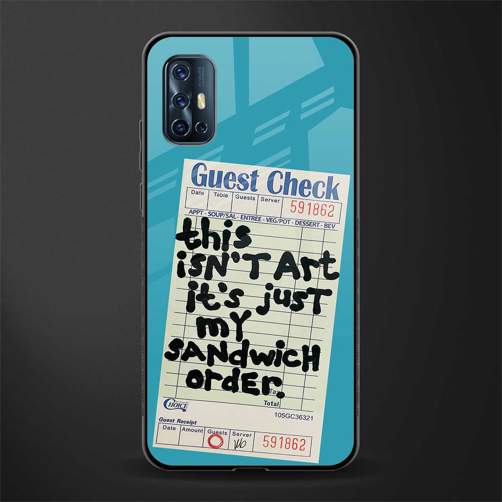 sandwich order glass case for vivo v17 image