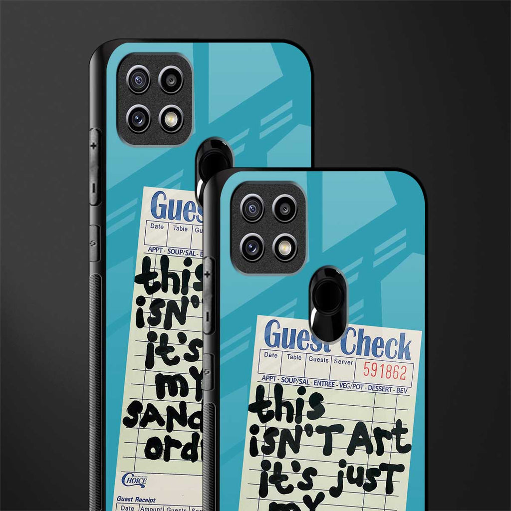sandwich order glass case for oppo a15 image-2