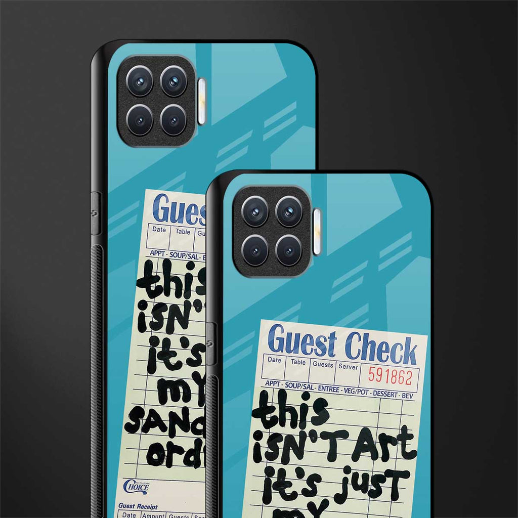 sandwich order glass case for oppo f17 pro image-2