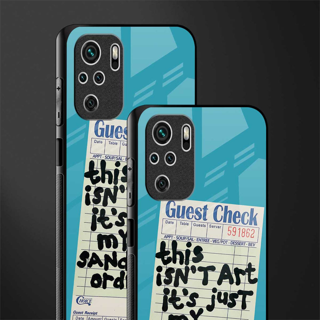 sandwich order glass case for redmi note 10 image-2
