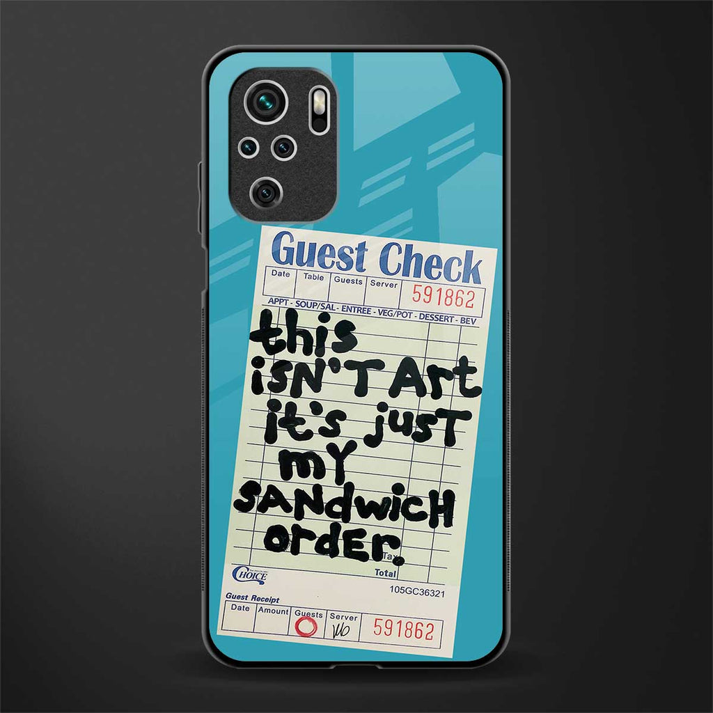 sandwich order glass case for redmi note 10s image