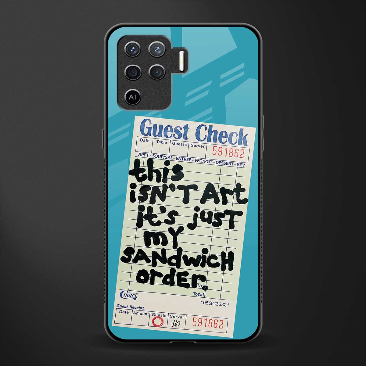 sandwich order glass case for oppo f19 pro image