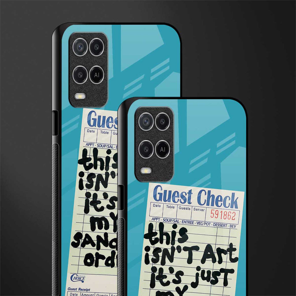 sandwich order glass case for oppo a54 image-2