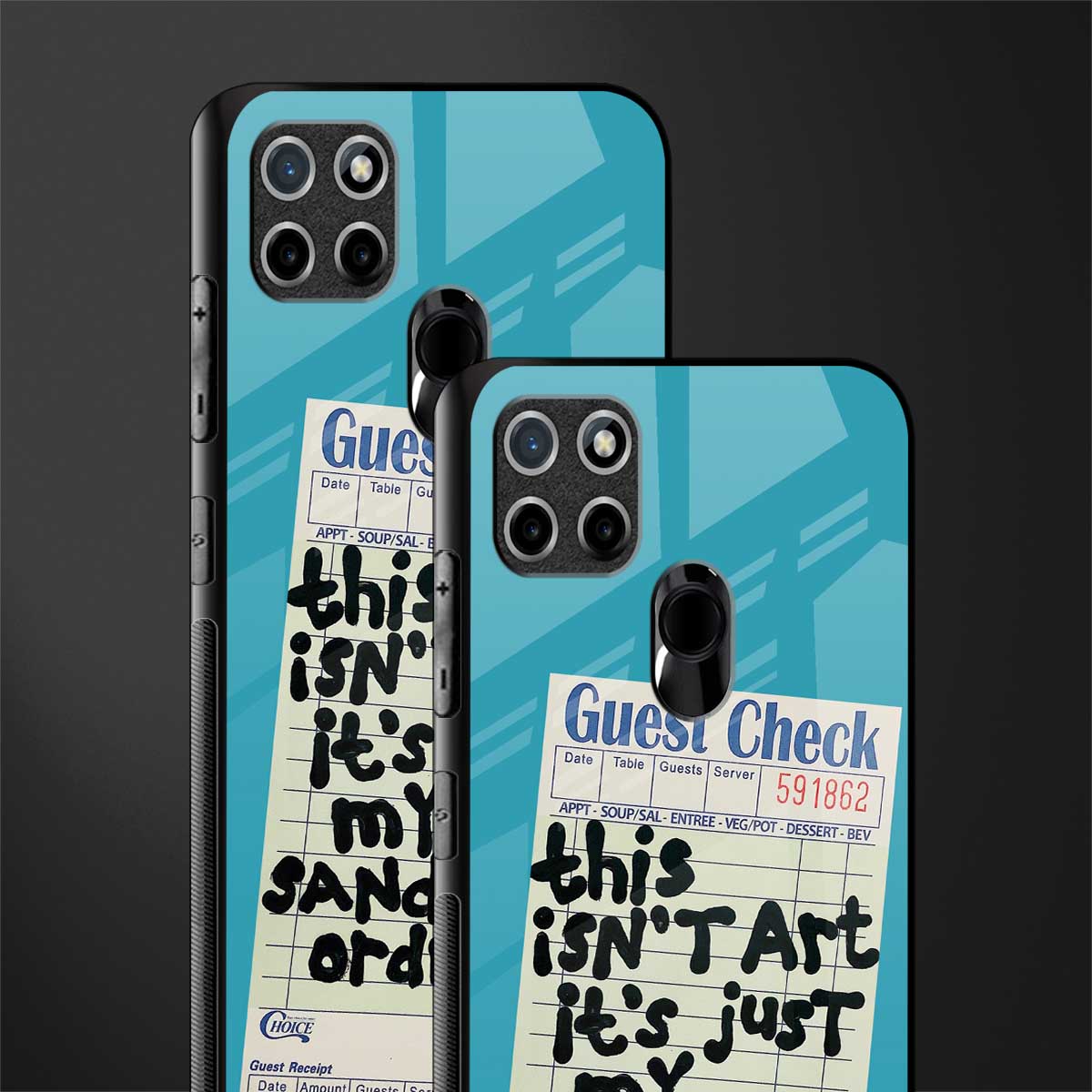 sandwich order glass case for realme c21 image-2