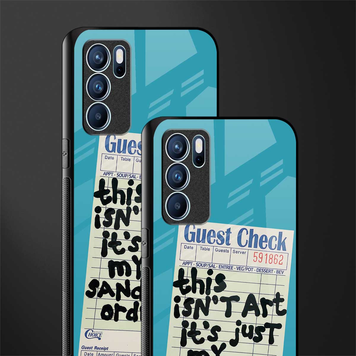 sandwich order glass case for oppo reno6 5g image-2