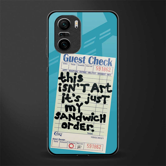 sandwich order glass case for mi 11x 5g image