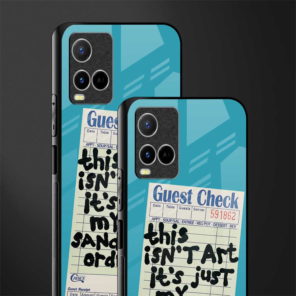 sandwich order glass case for vivo y21s image-2