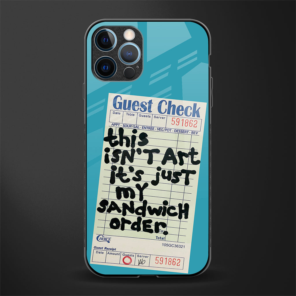 sandwich order glass case for iphone 12 pro max image