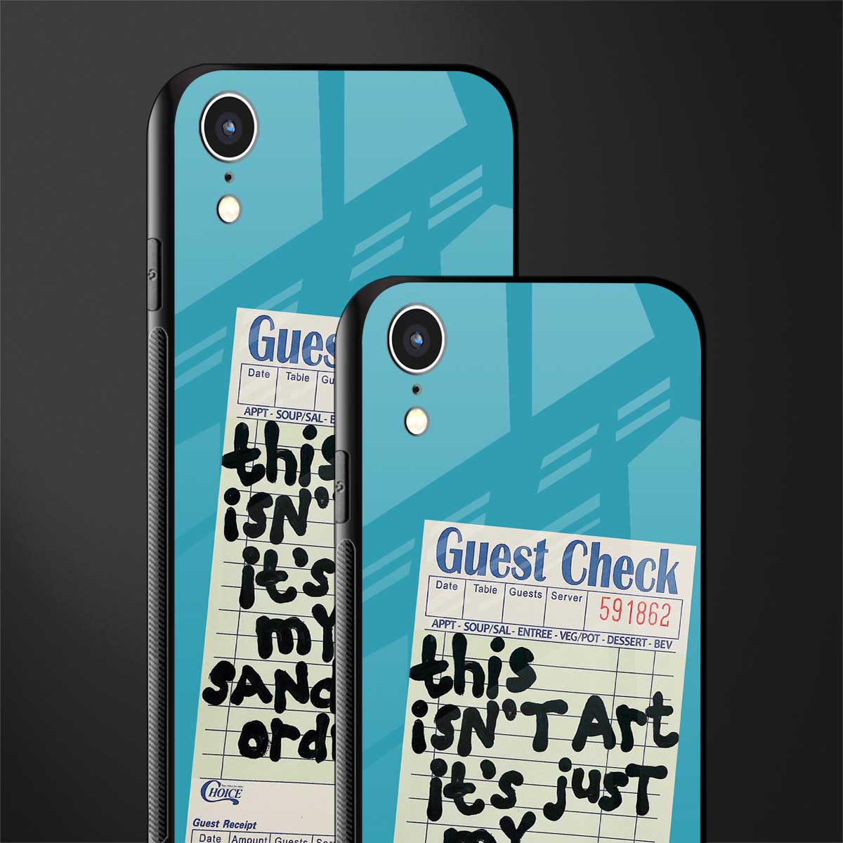 sandwich order glass case for iphone xr image-2