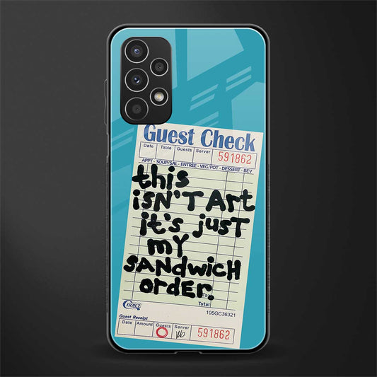 sandwich order back phone cover | glass case for samsung galaxy a13 4g