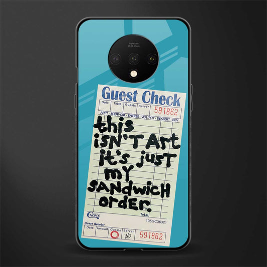 sandwich order glass case for oneplus 7t image