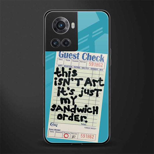 sandwich order back phone cover | glass case for oneplus 10r 5g