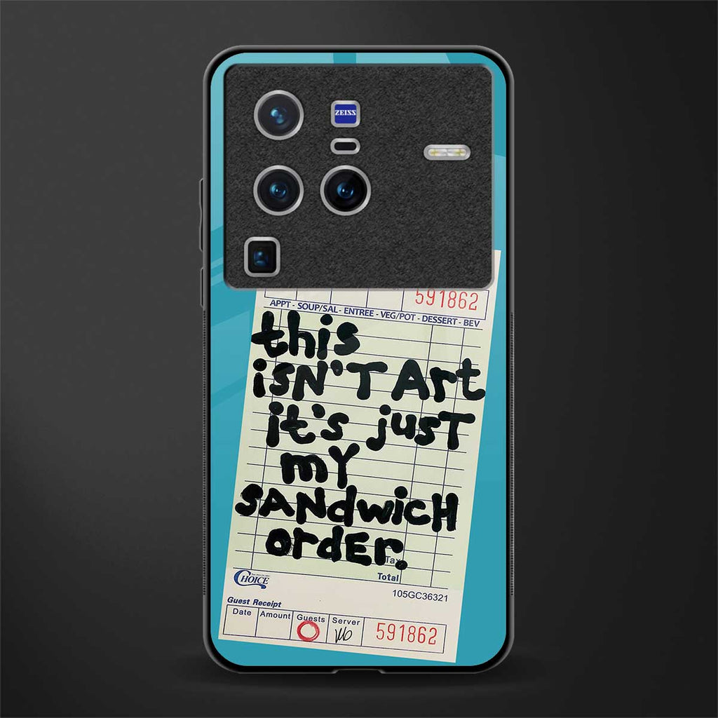 sandwich order glass case for vivo x80 pro 5g image