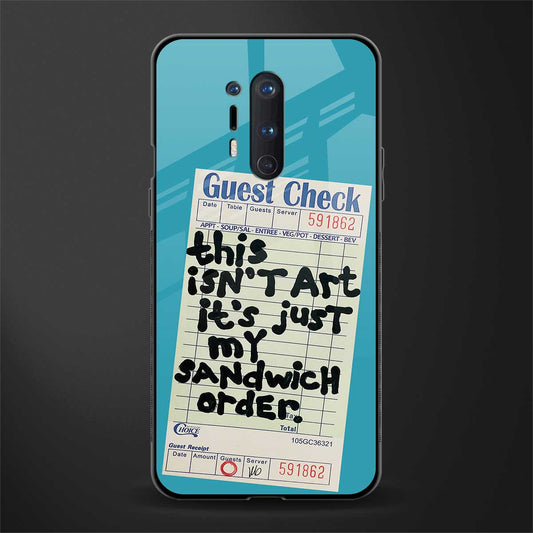 sandwich order glass case for oneplus 8 pro image