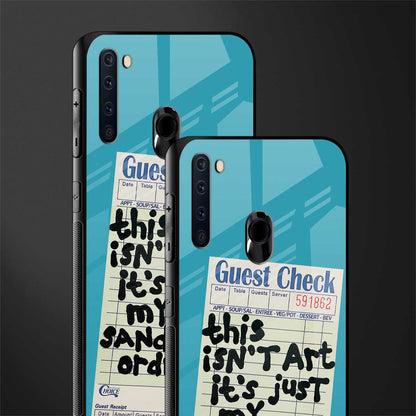 sandwich order glass case for samsung a21 image-2