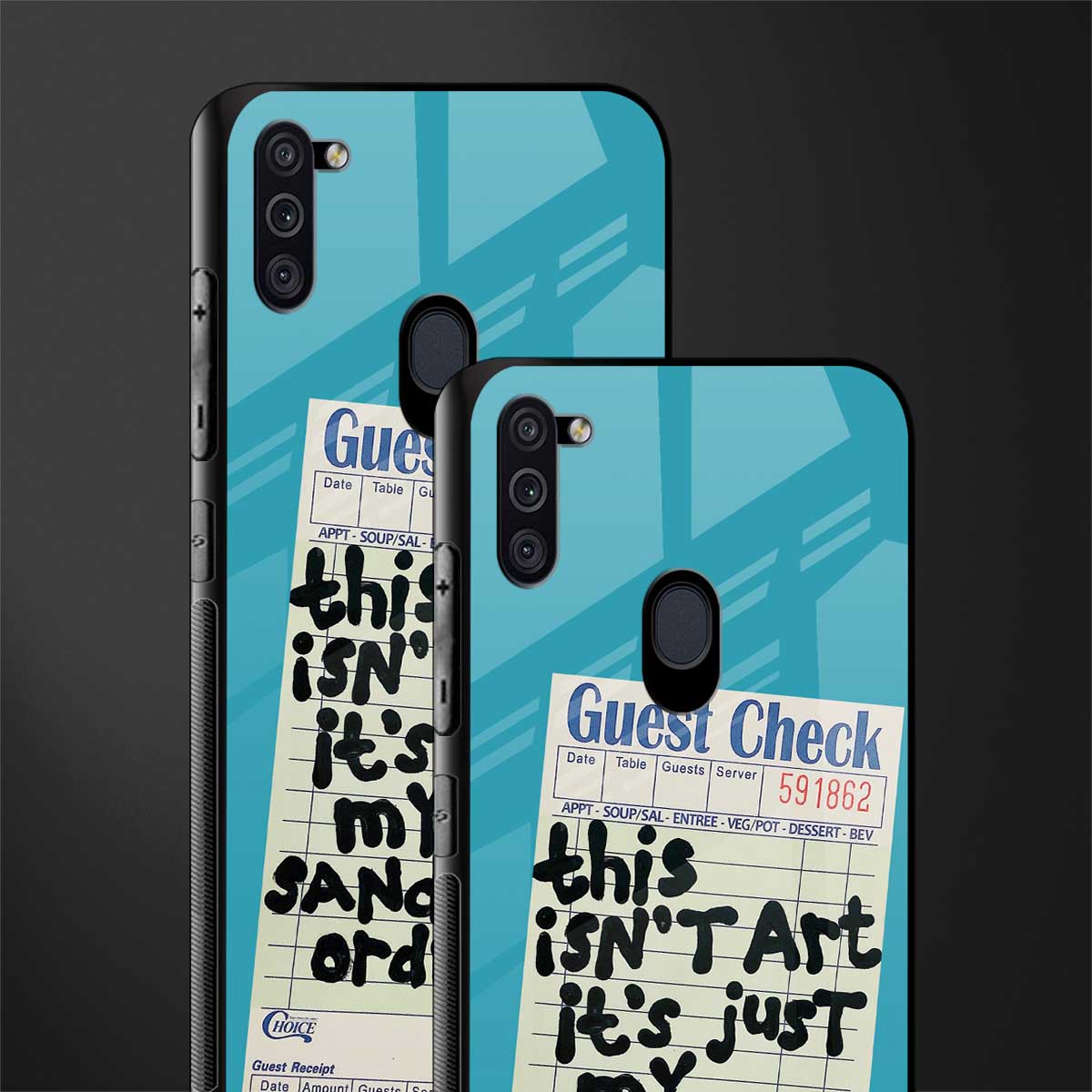 sandwich order glass case for samsung galaxy m11 image-2