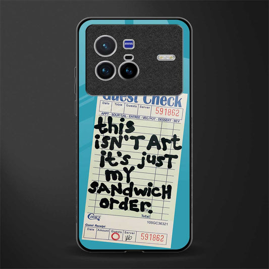 sandwich order glass case for vivo x80 image