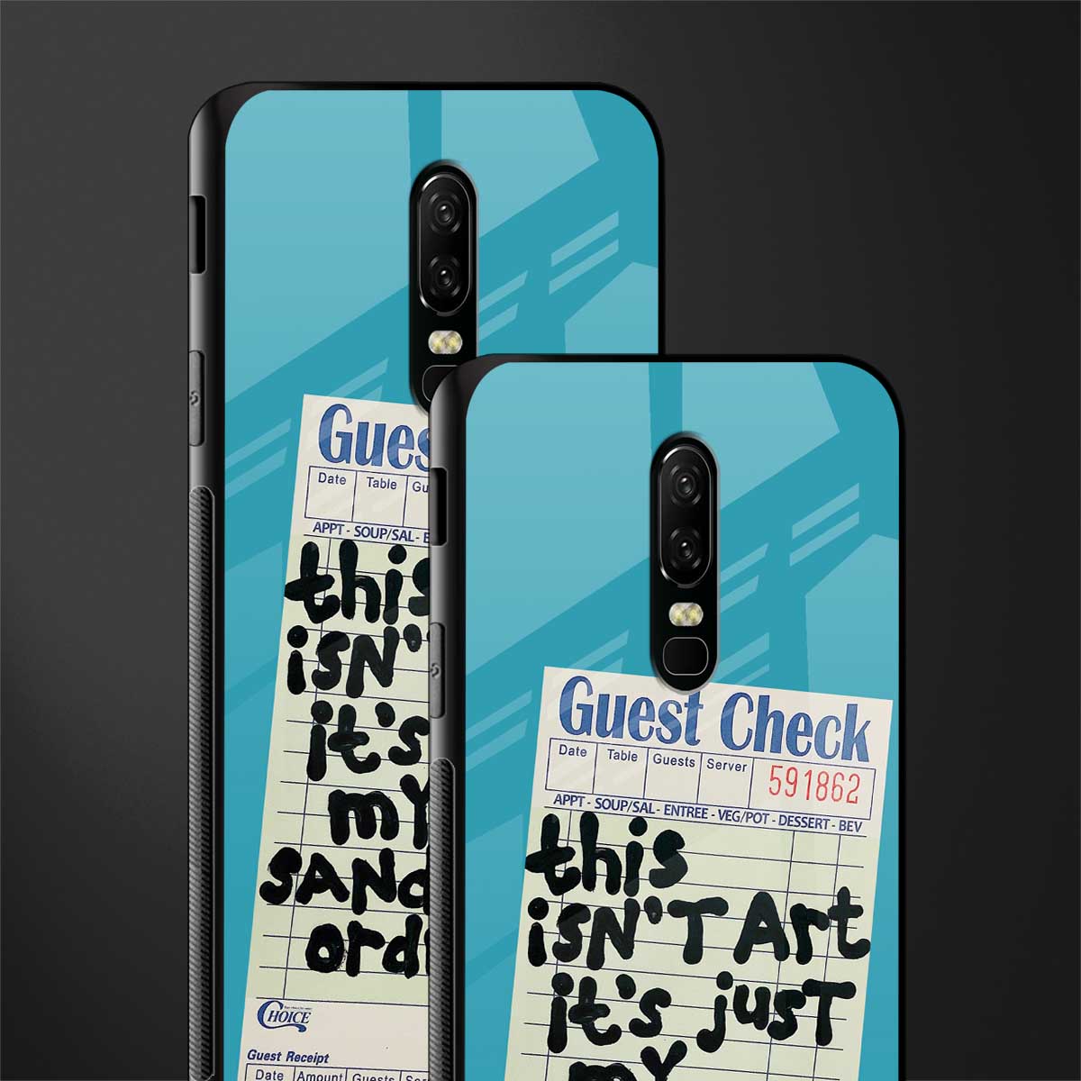 sandwich order glass case for oneplus 6 image-2