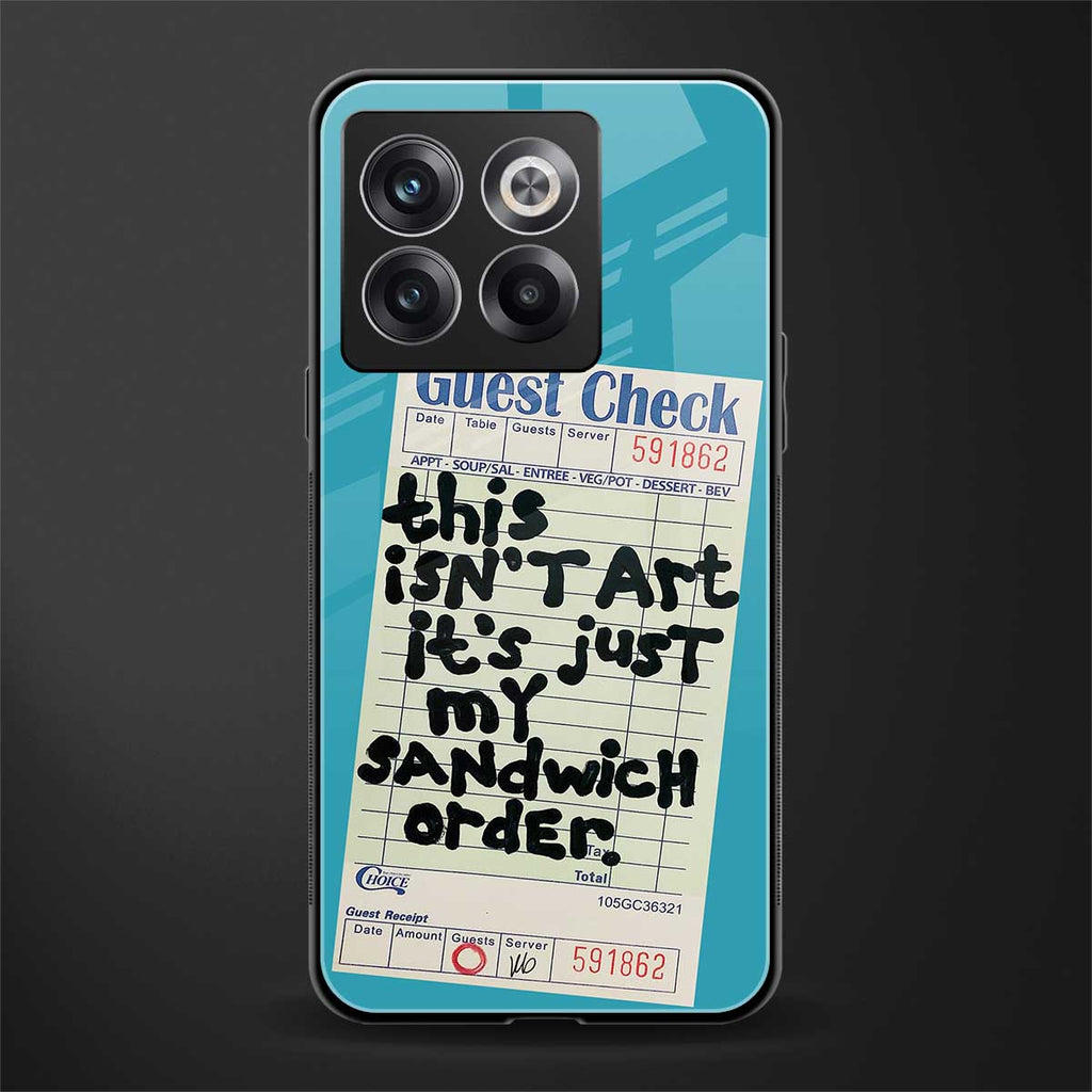 sandwich order back phone cover | glass case for oneplus 10t