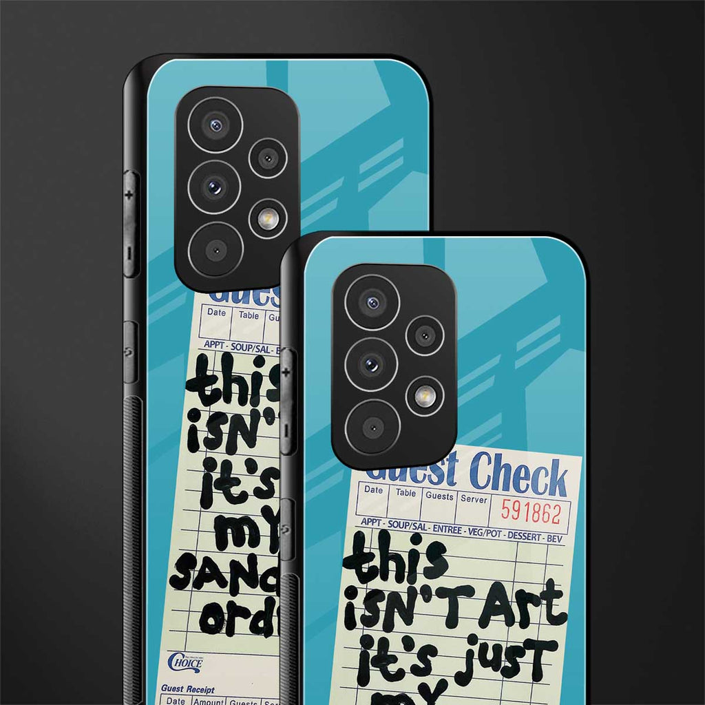 sandwich order back phone cover | glass case for samsung galaxy a33 5g