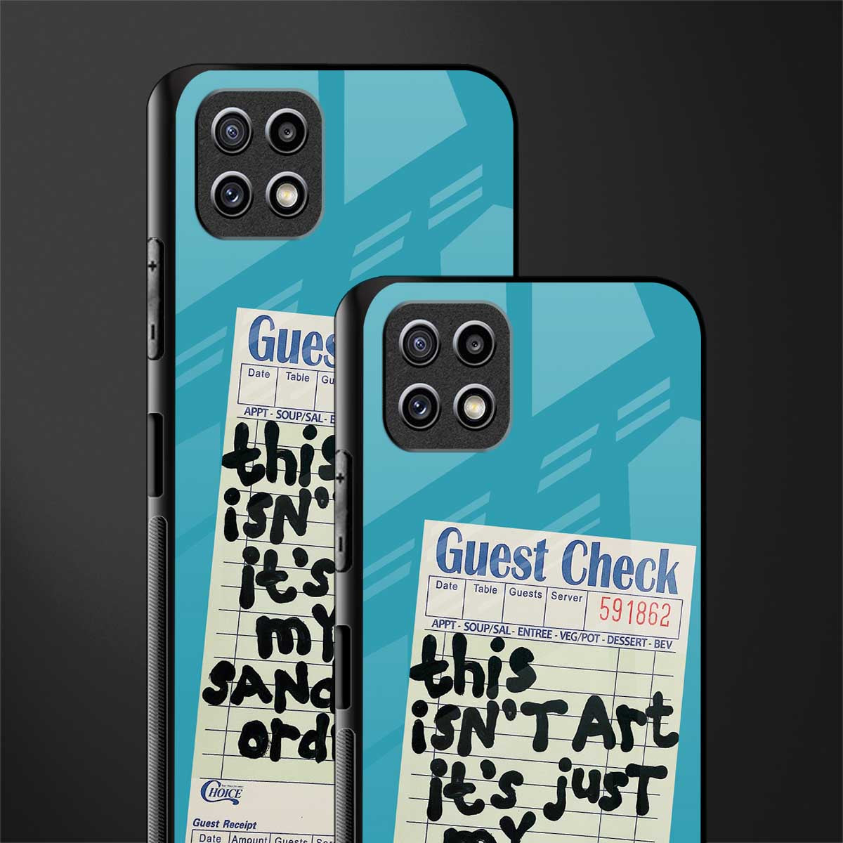 sandwich order back phone cover | glass case for samsung galaxy f42