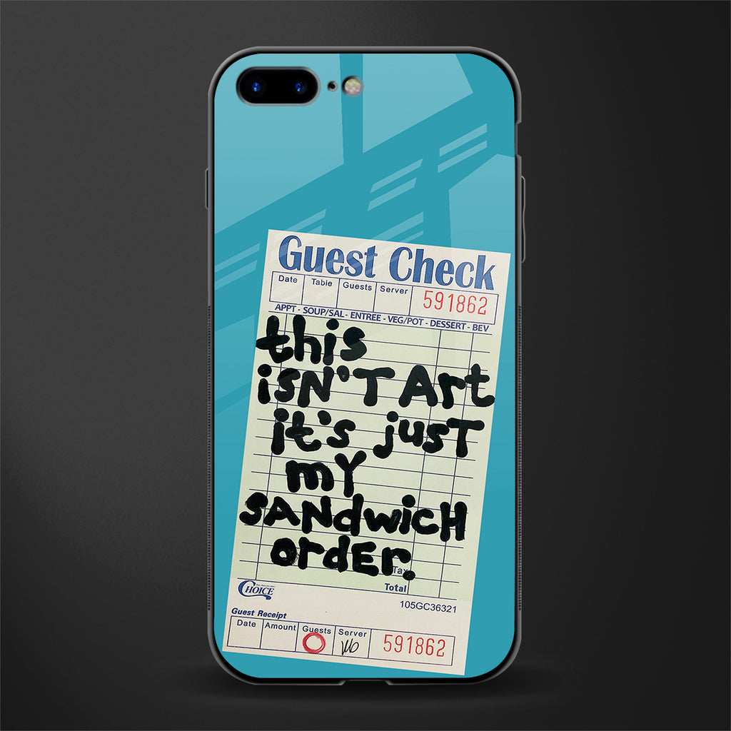 sandwich order glass case for iphone 8 plus image