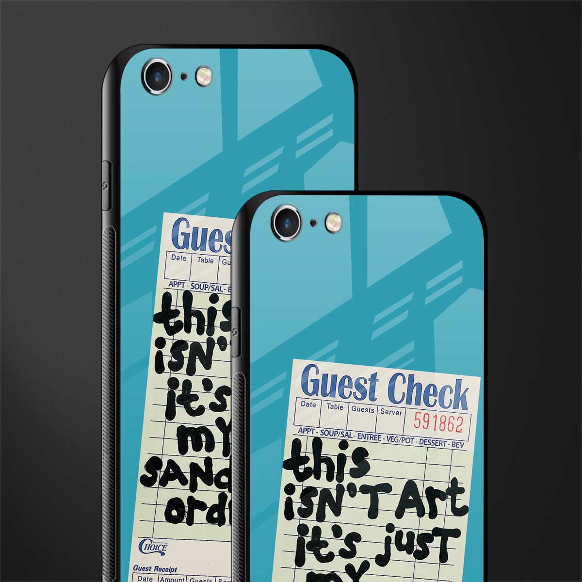 sandwich order glass case for iphone 6s plus image-2