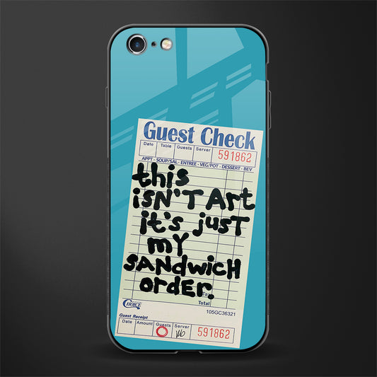 sandwich order glass case for iphone 6 image